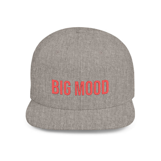 Text BIg Mood Flat Bill Snapback – Lightweight, Custom Fit, Premium Quality