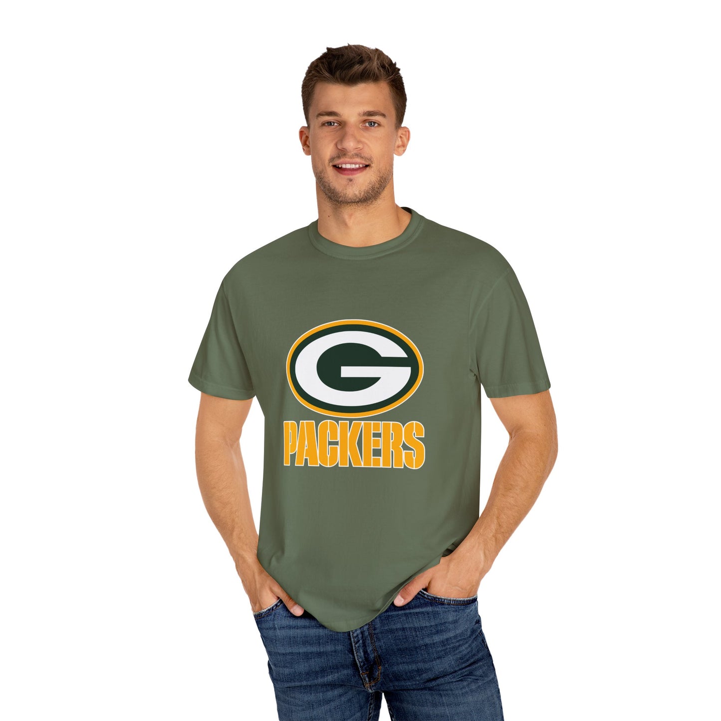 Green Bay Packers Merchandise Garment-Dyed T-Shirt – Premium Cotton Tee for Customization