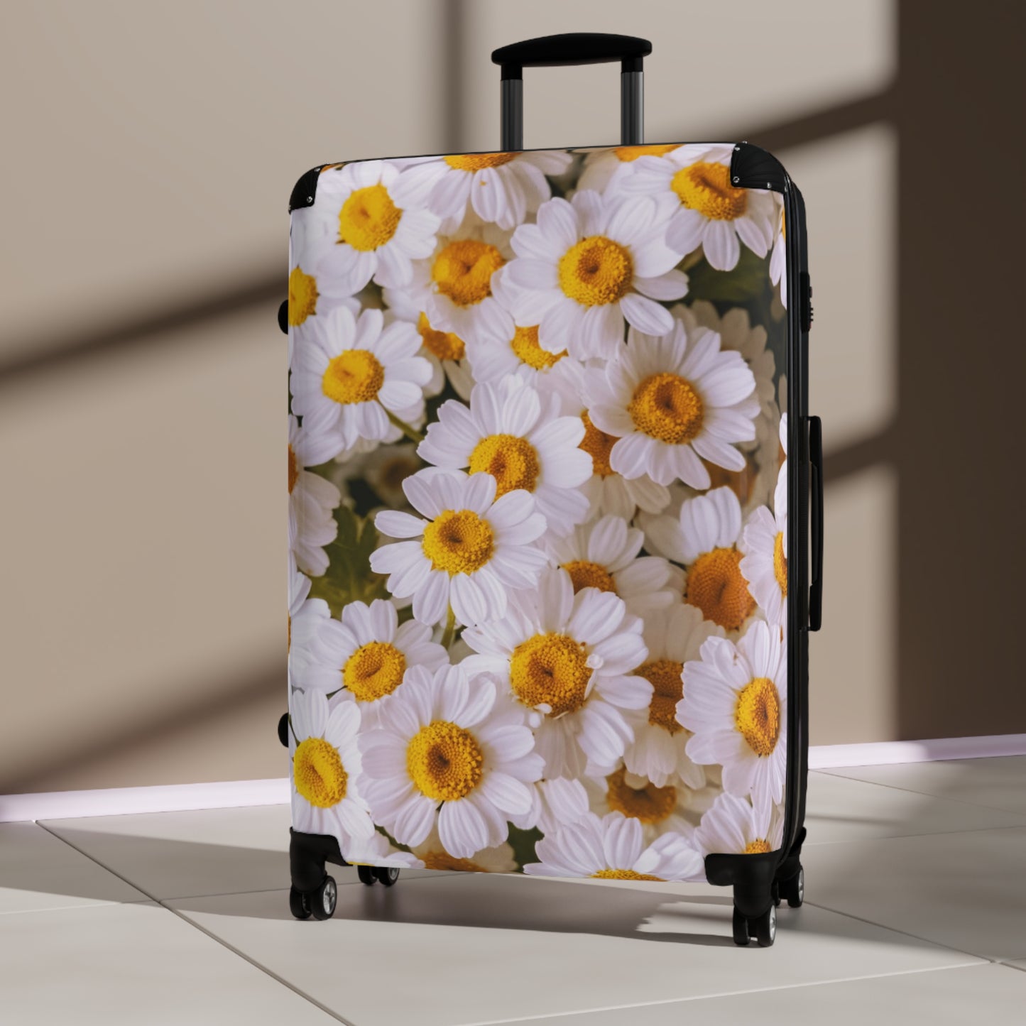Nature Flowers Floral Chamomile Art Carry-On Suitcase - Stylish Luggage for Travelers