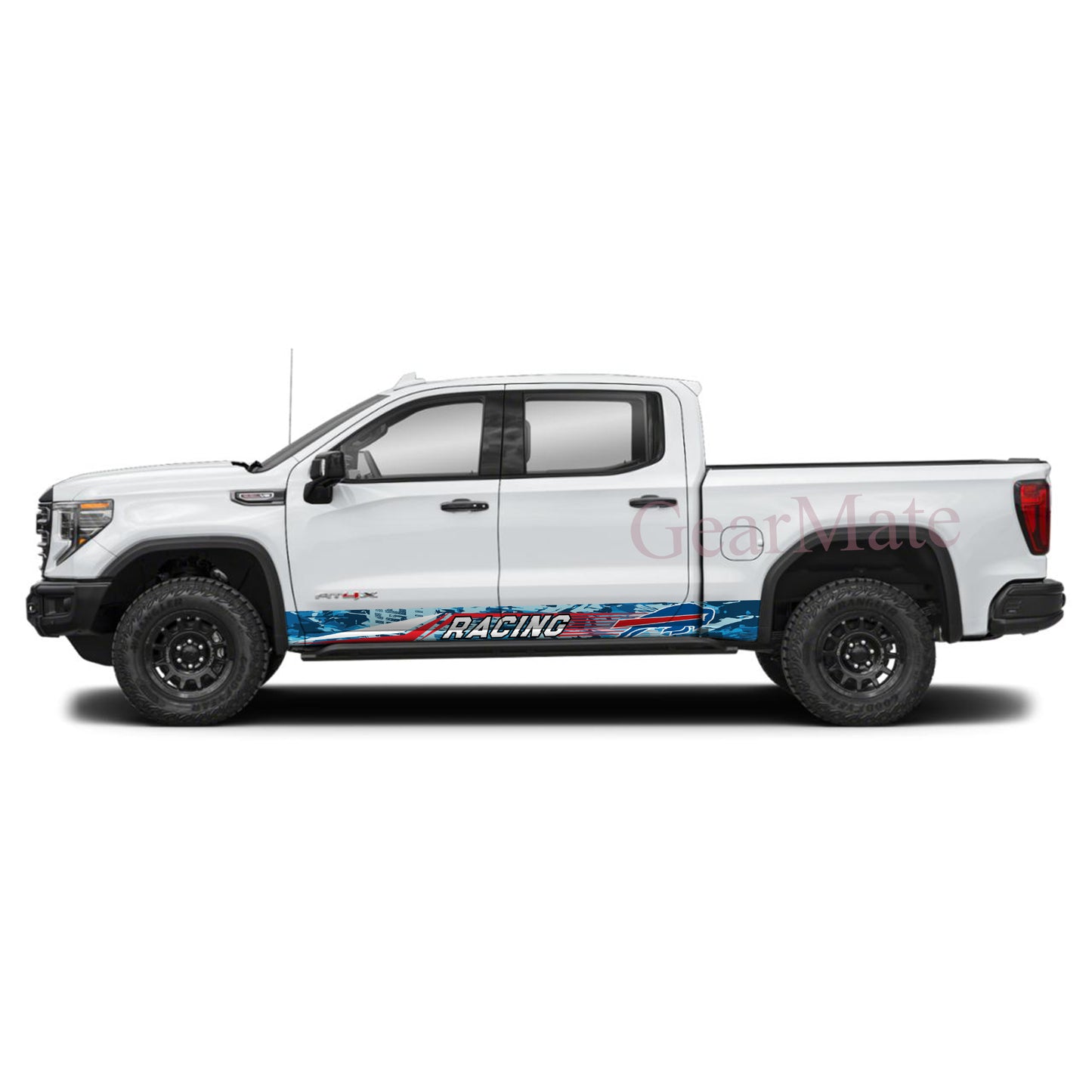 NFL Buffalo Bills Rocker Panel Graphic Decal Kit (Left & Right Sides) - High Quality Vinyl for Trucks & SUVs