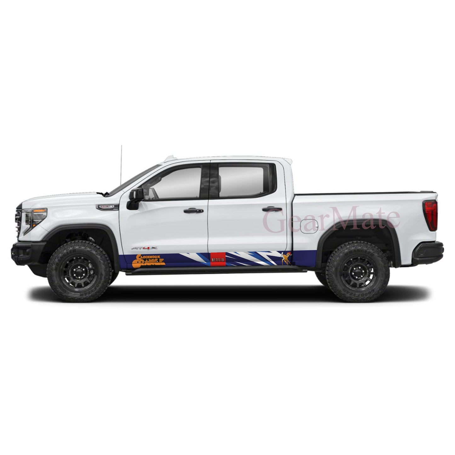 High Octane Netflix Rocker Panel Graphic Decal Kit (Left & Right Sides) - High Quality Vinyl for Trucks & SUVs