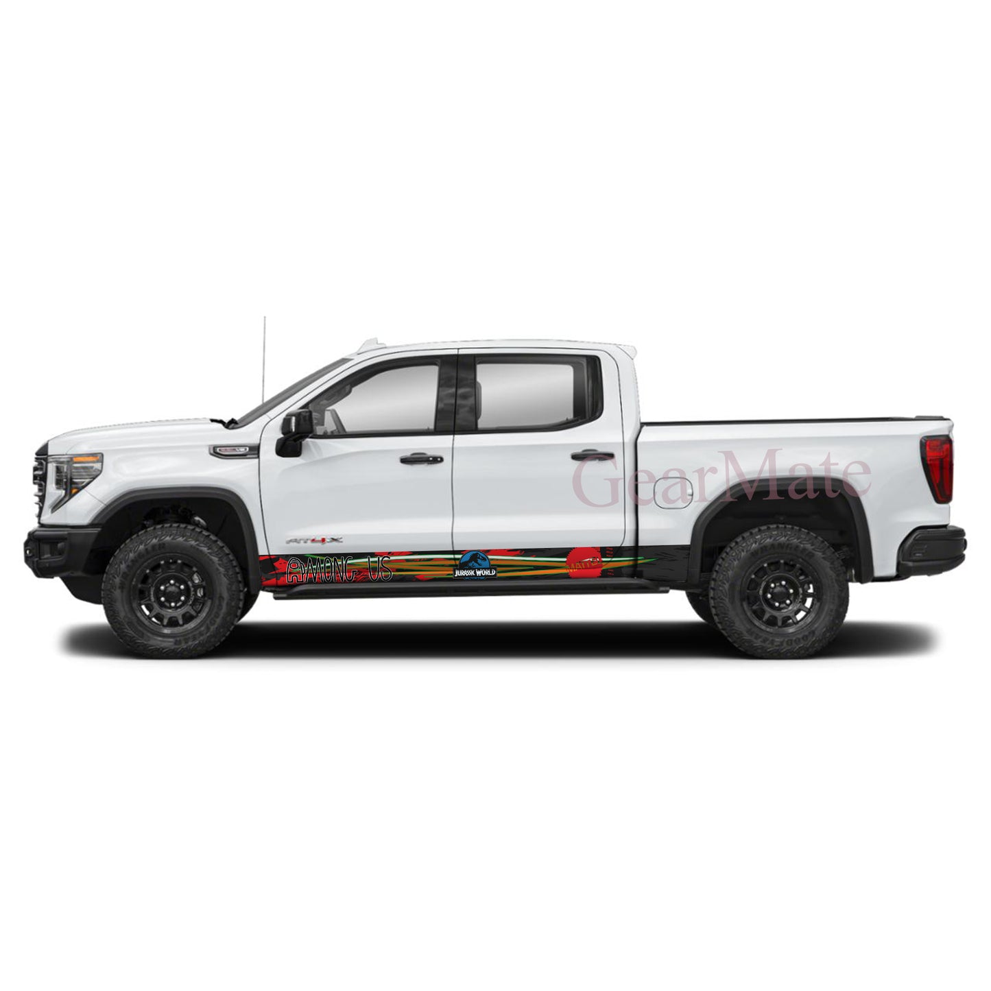 Mattel Games Rocker Panel Graphic Decal Kit (Left & Right Sides) - High Quality Vinyl for Trucks & SUVs