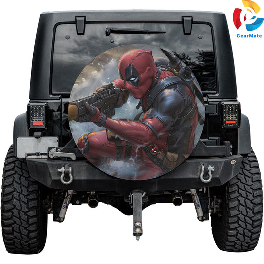 Marvel Deadpool Comics Spare Tire Cover – Premium Waterproof UV Resistant Protector