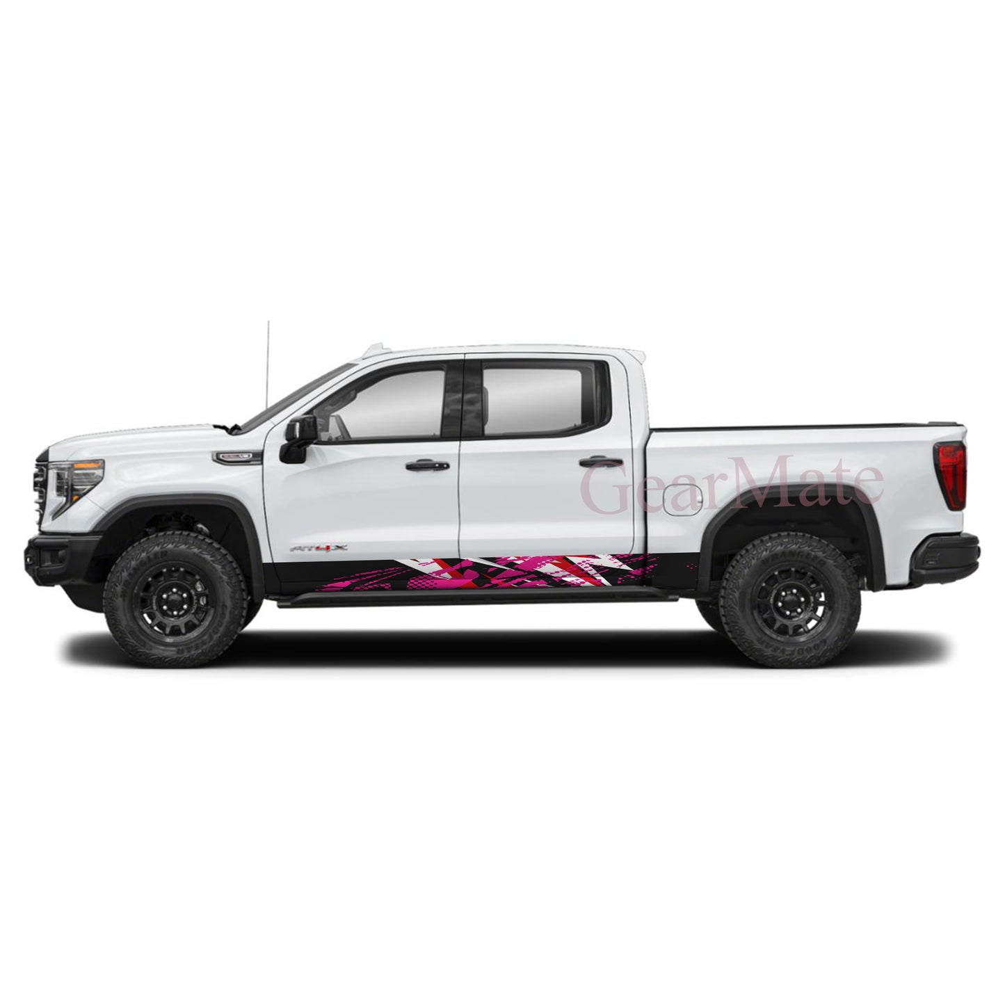 Racing Stripe Paint PB Rocker Panel Graphic Decal Kit (Left & Right Sides) - High Quality Vinyl for Trucks & SUVs
