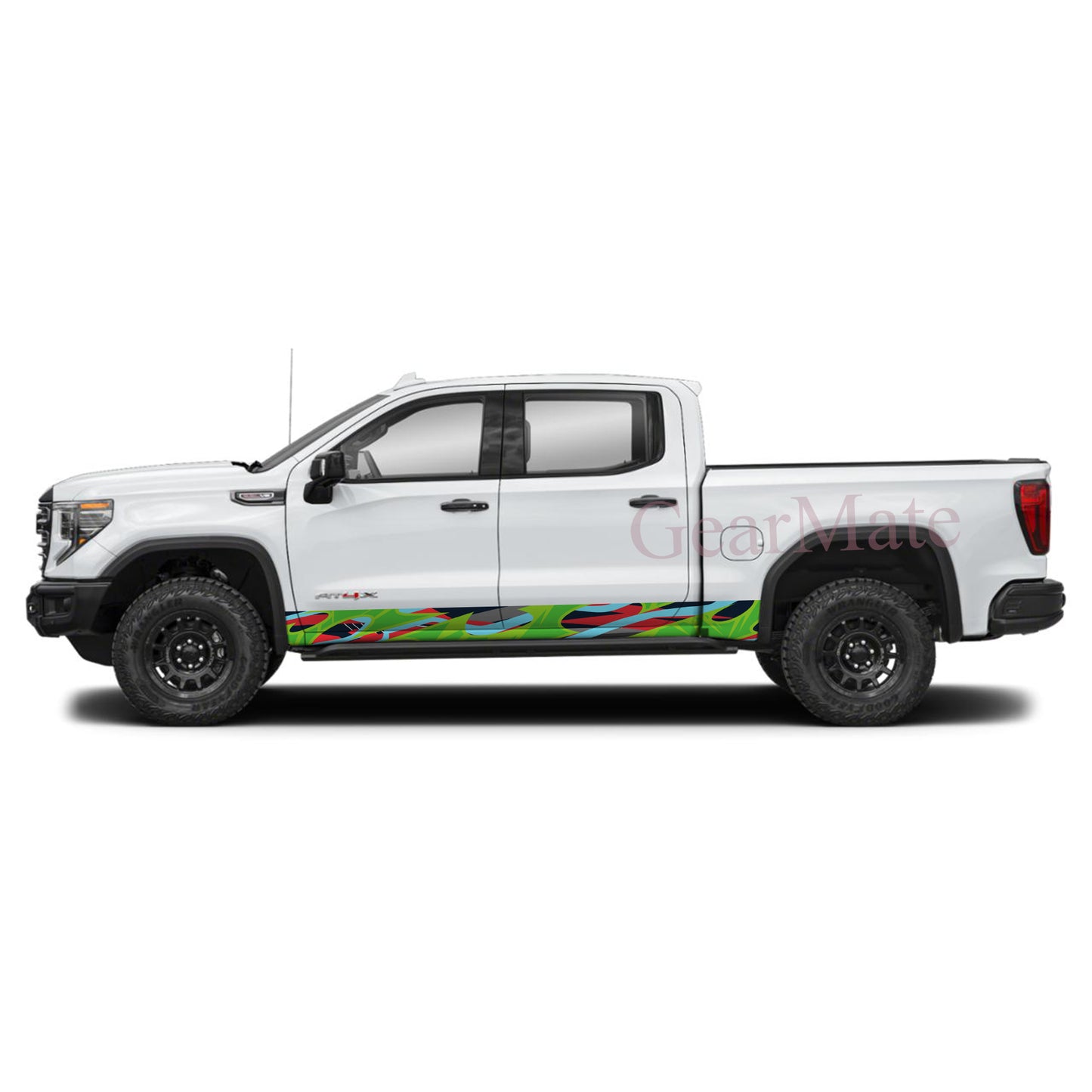 Sport GBR Rocker Panel Graphic Decal Kit (Left & Right Sides) - High Quality Vinyl for Trucks & SUVs