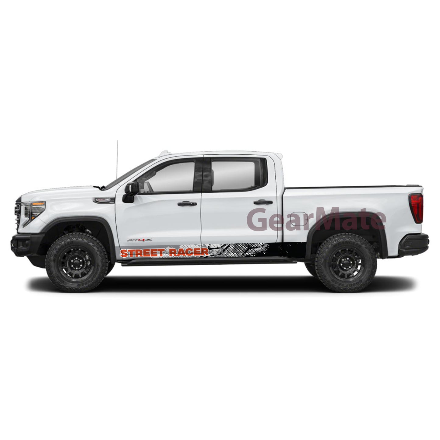 Sport Street Racer Rocker Panel Graphic Decal Kit (Left & Right Sides) - High Quality Vinyl for Trucks & SUVs