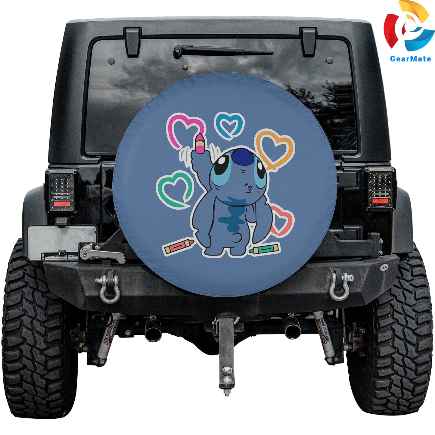 Stitch Disney Fun Spare Tire Cover – Premium Waterproof UV Resistant Protector