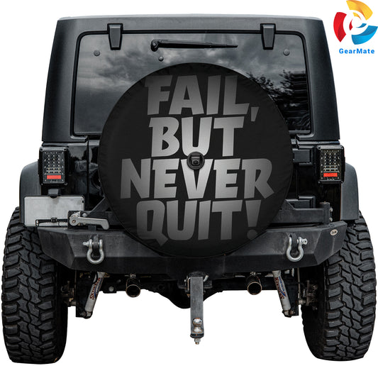 Fail But Never Quit Spare Tire Cover – Premium Waterproof UV Resistant Protector