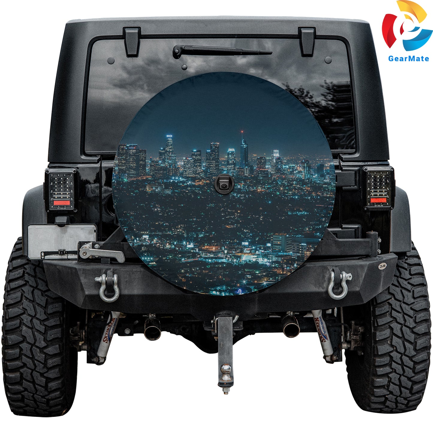 Los Angeles City Spare Tire Cover – Premium Waterproof UV Resistant Protector