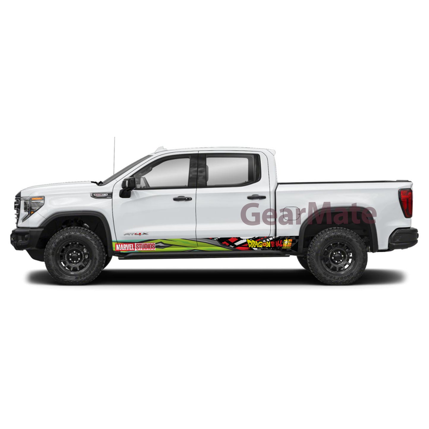 Sport GR Marvel Dragon Ball Super Rocker Panel Graphic Decal Kit (Left & Right Sides) - High Quality Vinyl for Trucks & SUVs