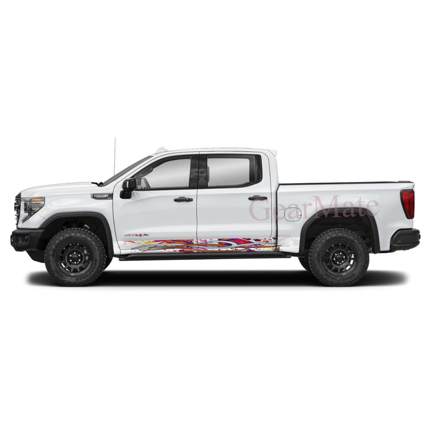 Ignite Your Ride Rocker Panel Graphic Decal Kit (Left & Right Sides) - High Quality Vinyl for Trucks & SUVs