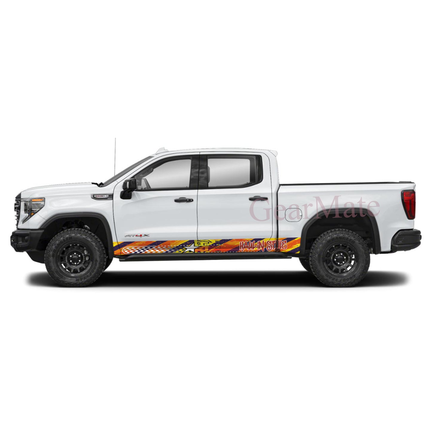 Haul In Style Rocker Panel Graphic Decal Kit (Left & Right Sides) - High Quality Vinyl for Trucks & SUVs