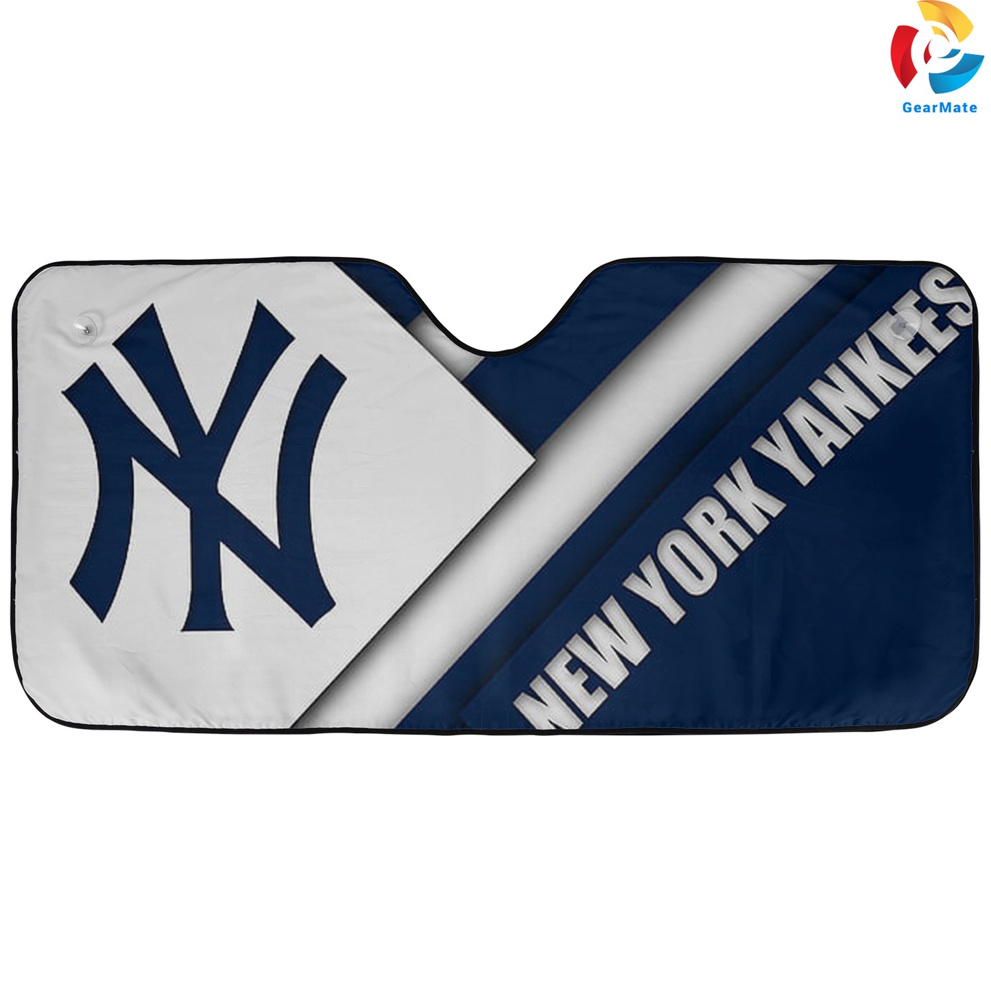 New York Yankees Team Logo Reflective Car Sunshade – Premium Heat & UV Protection, Universal Fit