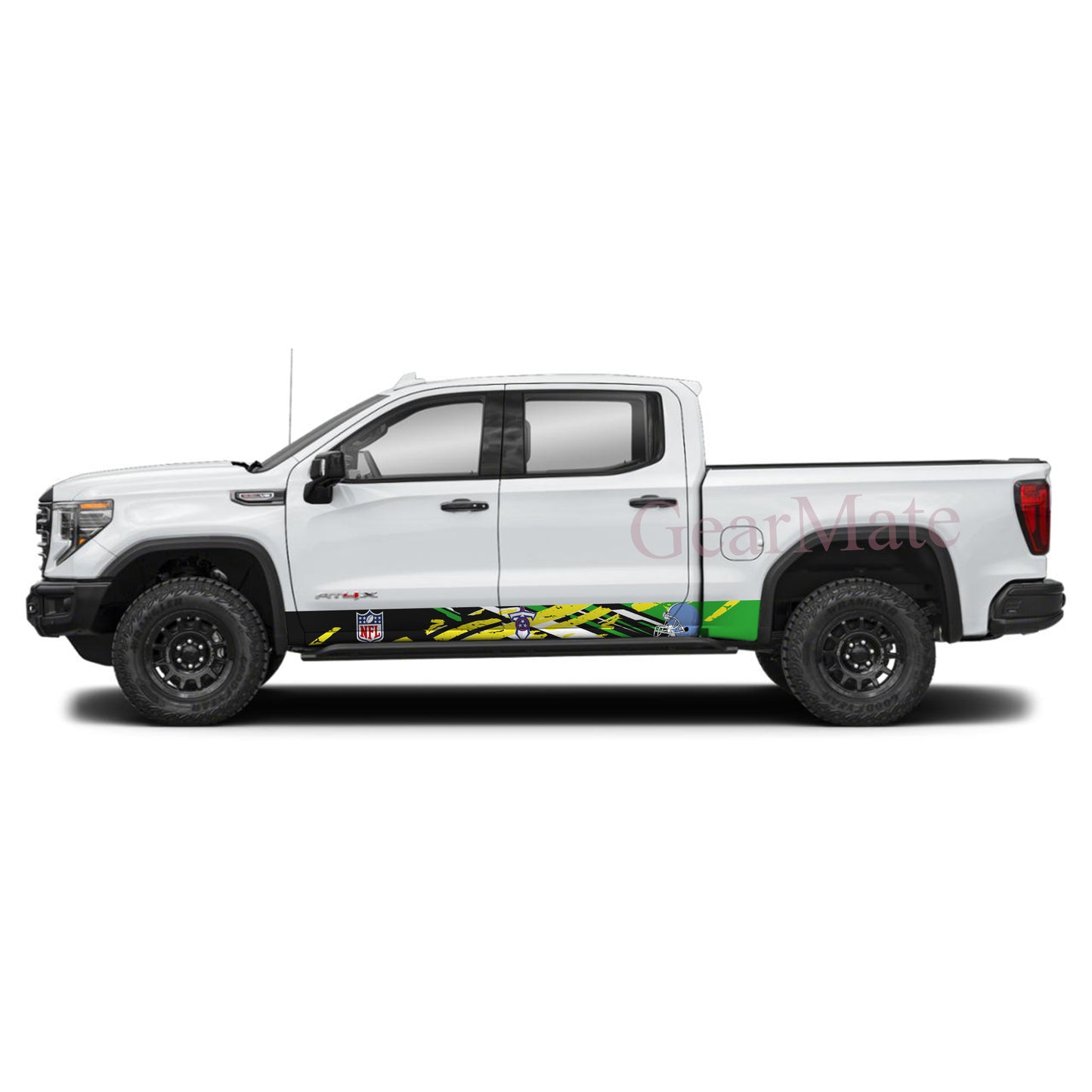 NFL Tennessee Titans 1 Rocker Panel Graphic Decal Kit (Left & Right Sides) - High Quality Vinyl for Trucks & SUVs