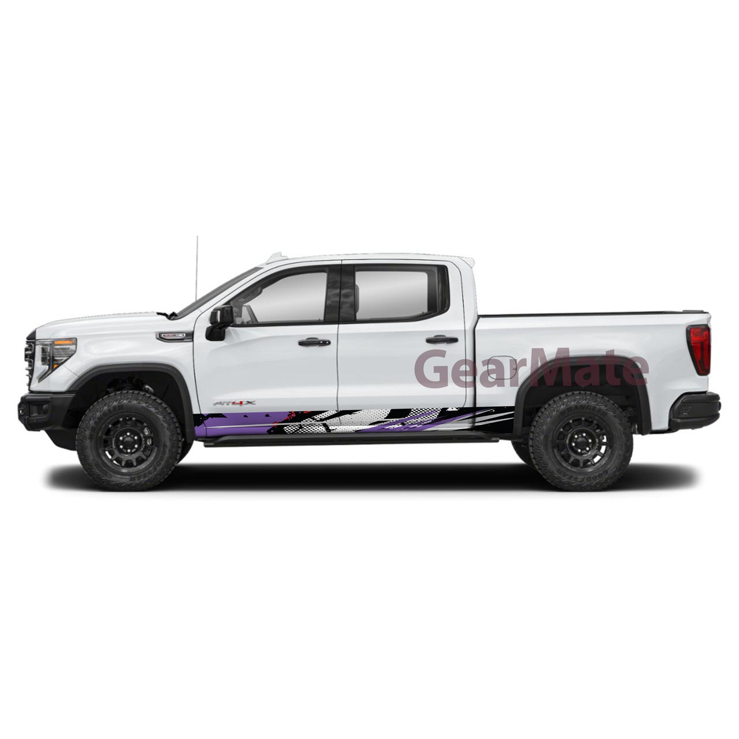 Racing Grunge PR Panel Graphic Decal Kit (Left & Right Sides) - High Quality Vinyl for Trucks & SUVs