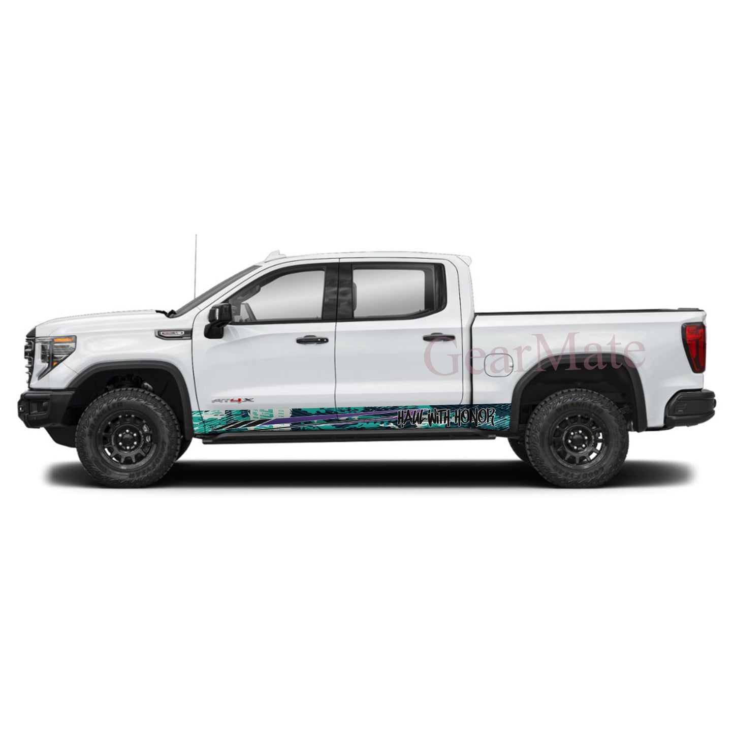 Haul With Honor Rocker Panel Graphic Decal Kit (Left & Right Sides) - High Quality Vinyl for Trucks & SUVs