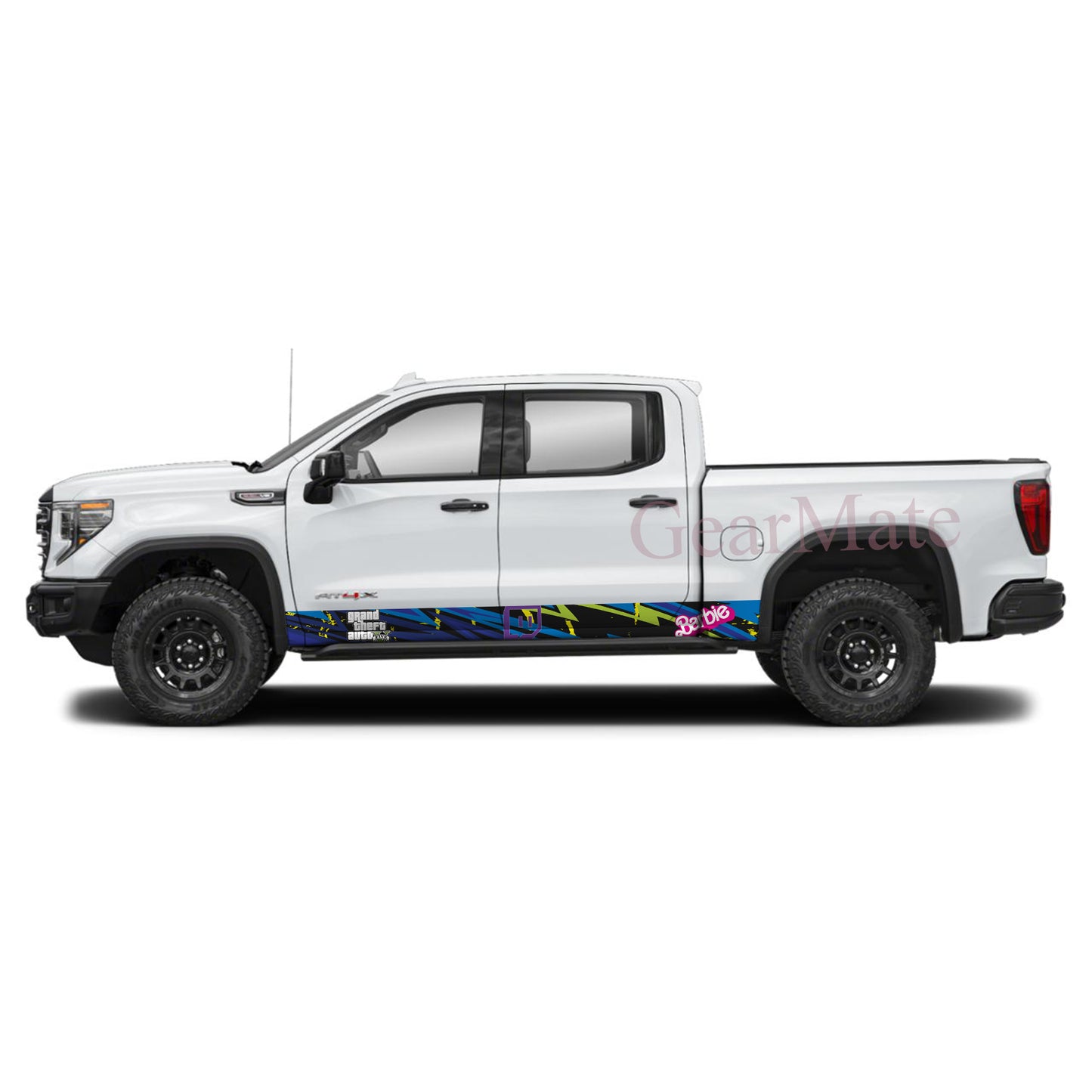 Twitch TV Games Rocker Panel Graphic Decal Kit (Left & Right Sides) - High Quality Vinyl for Trucks & SUVs (