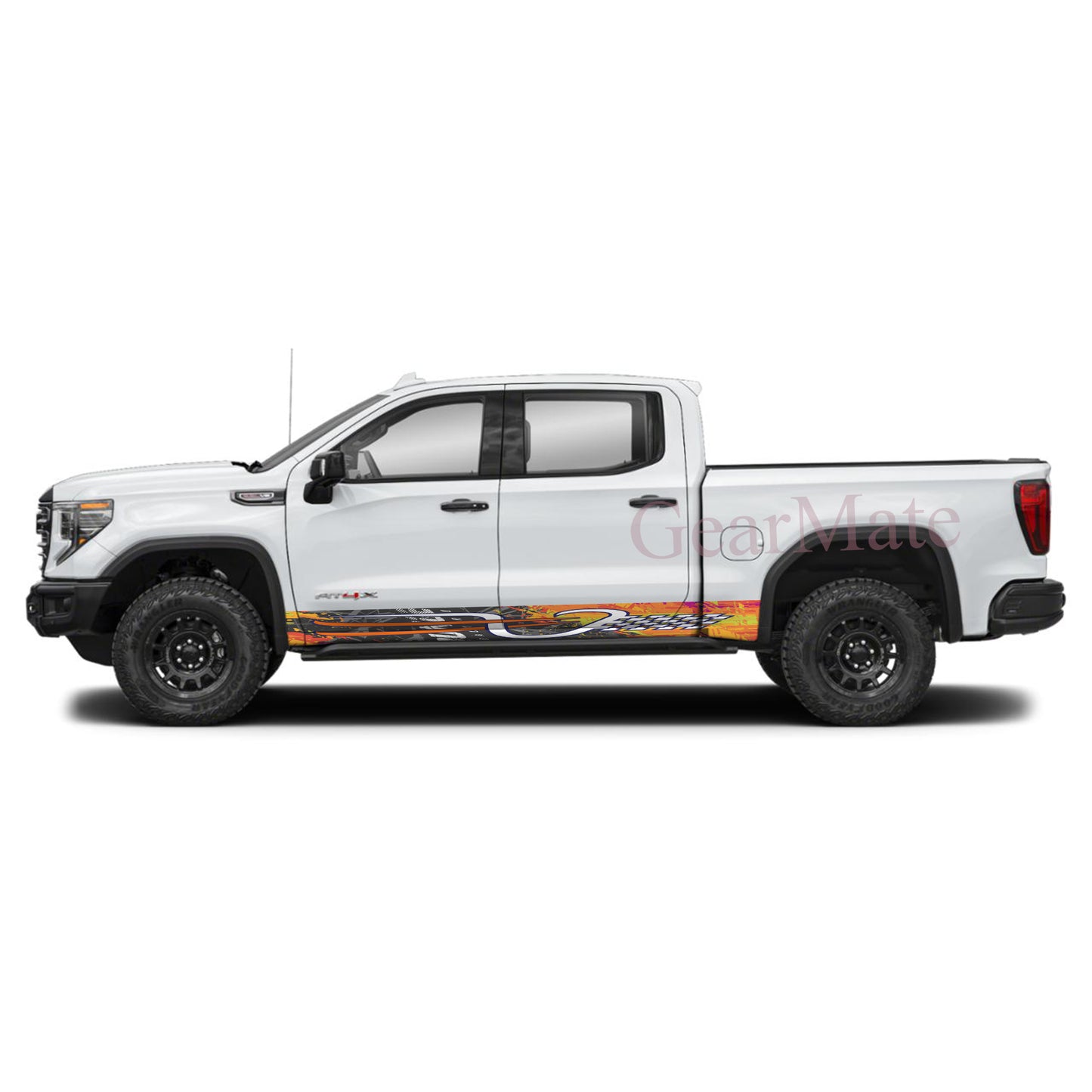Maximum Velocity Rocker Panel Graphic Decal Kit (Left & Right Sides) - High Quality Vinyl for Trucks & SUVs