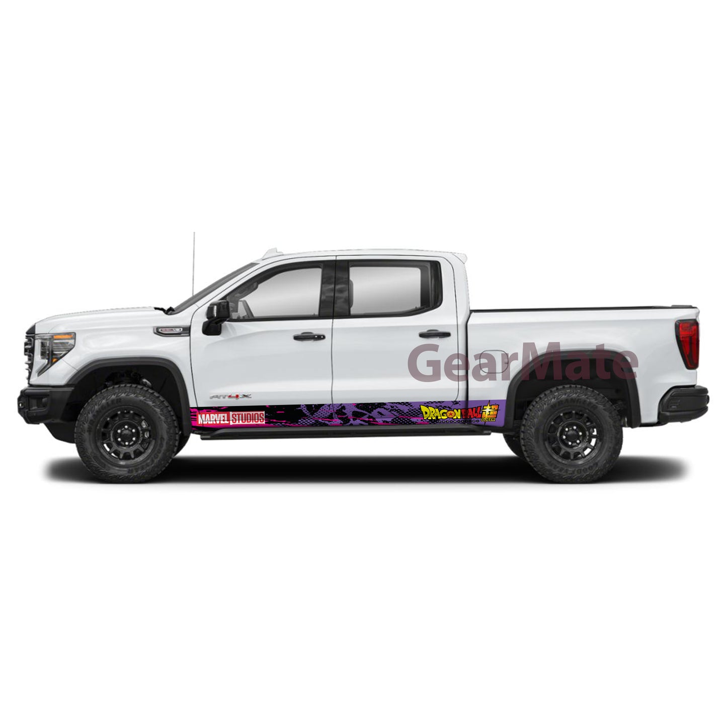 Sport PP Marvel Dragon Ball Super Rocker Panel Graphic Decal Kit (Left & Right Sides) - High Quality Vinyl for Trucks & SUVs