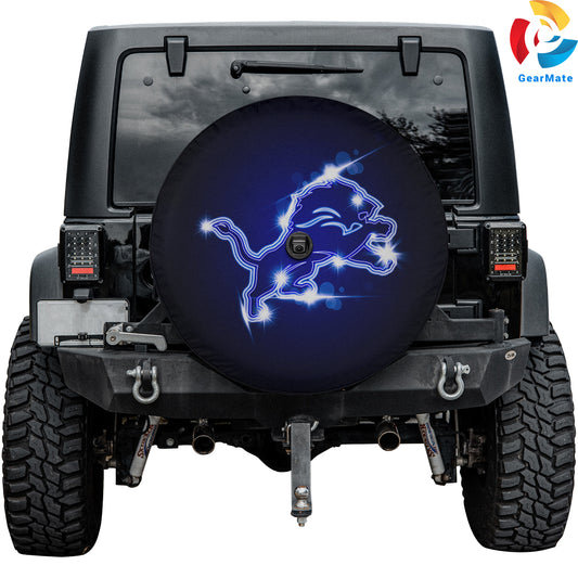 Detroit Lions Spare Tire Cover – Premium Waterproof UV Resistant Protector