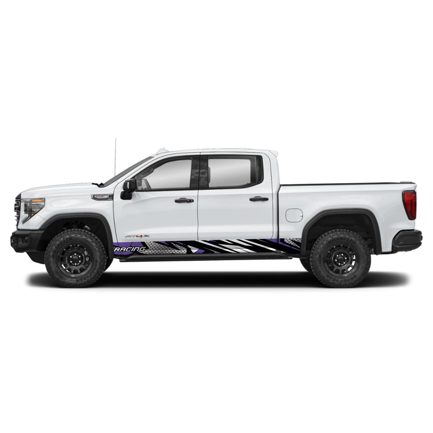 Sport Purple Rocker Panel Graphic Decal Kit (Left & Right Sides) - High Quality Vinyl for Trucks & SUVs