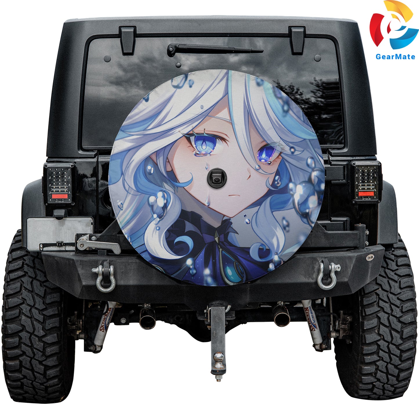 Genshin Impact Furina Spare Tire Cover – Premium Waterproof UV Resistant Protector