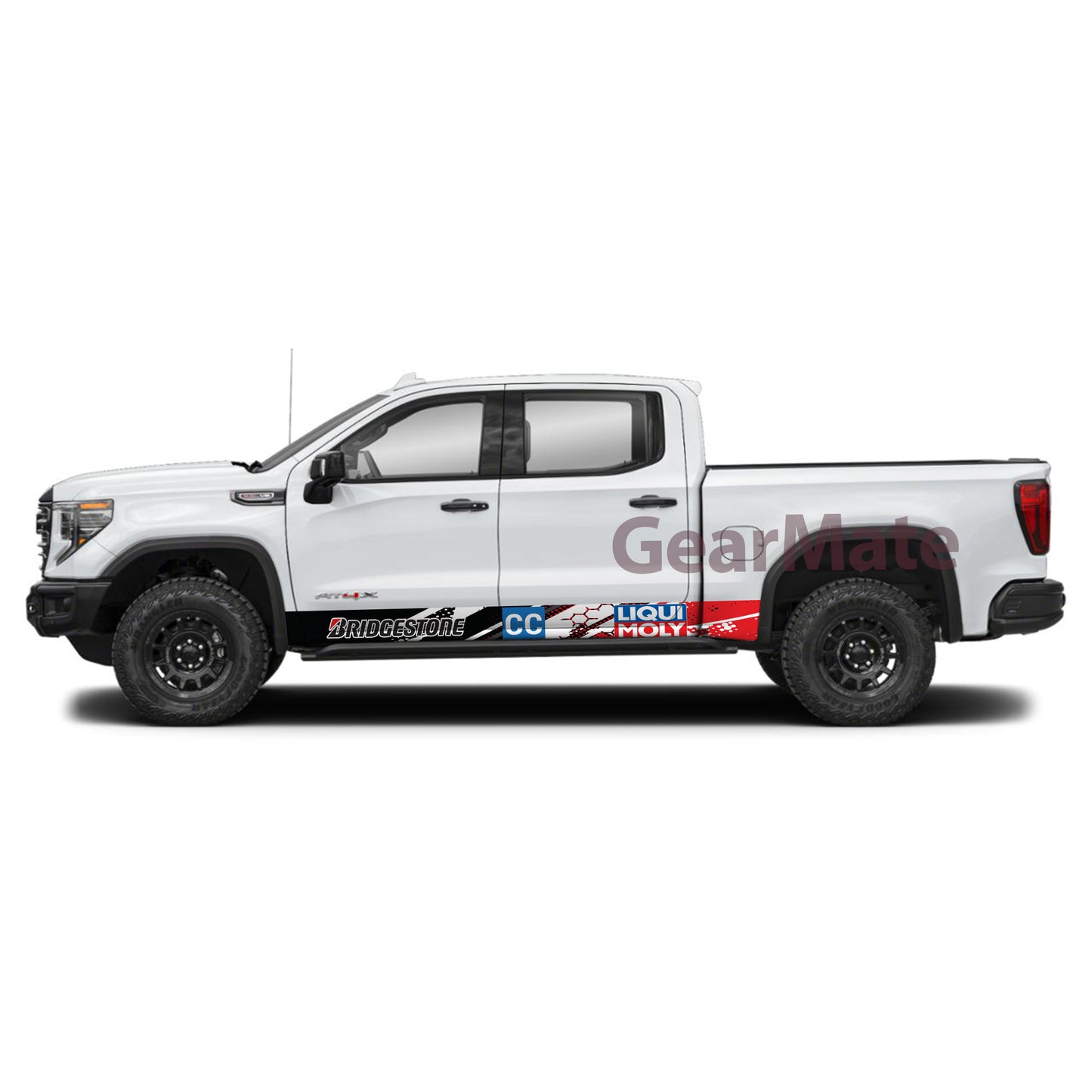 Conquer the Corners Rocker Panel Graphic Decal Kit (Left & Right Sides) - High Quality Vinyl for Trucks & SUVs