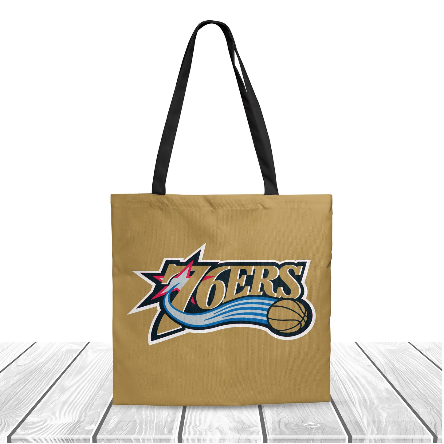 NBA Philadelphia 76ers Fans Polyester Canvas Tote Bag - Durable and Stylish