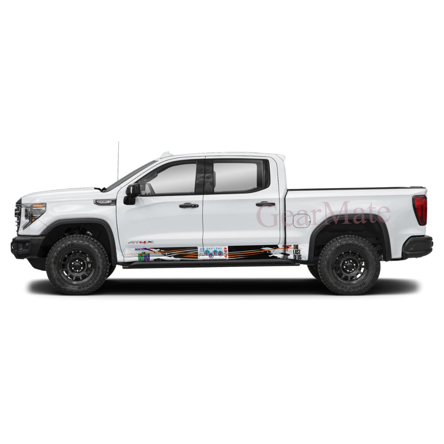 Sayisal Games Rocker Panel Graphic Decal Kit (Left & Right Sides) - High Quality Vinyl for Trucks & SUVs