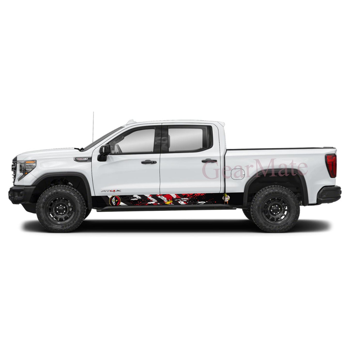 Engineered For Speed Pica Pau Rocker Panel Graphic Decal Kit (Left & Right Sides) - High Quality Vinyl for Trucks & SUVs