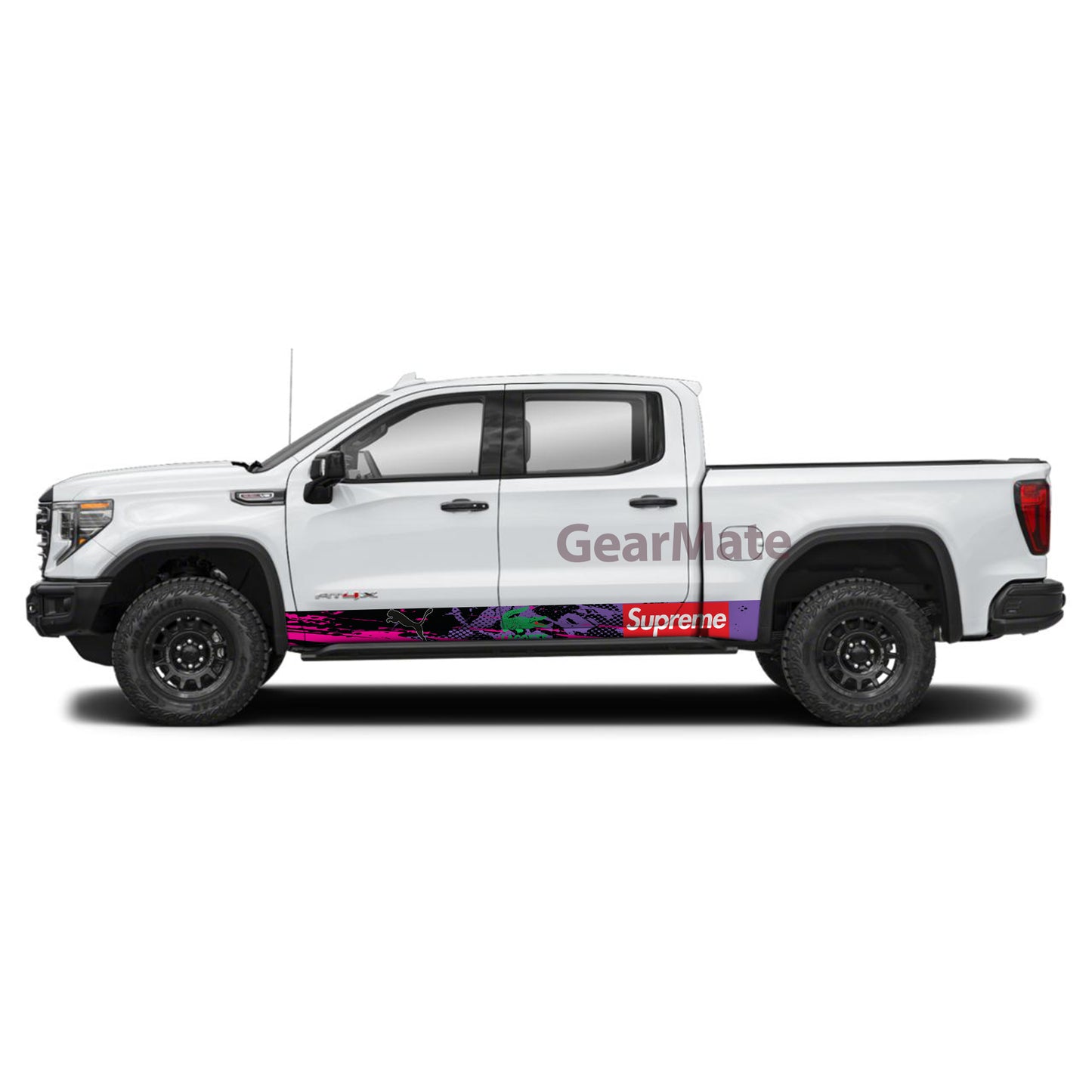 Lascote Fashion Rocker Panel Graphic Decal Kit (Left & Right Sides) - High Quality Vinyl for Trucks & SUVs
