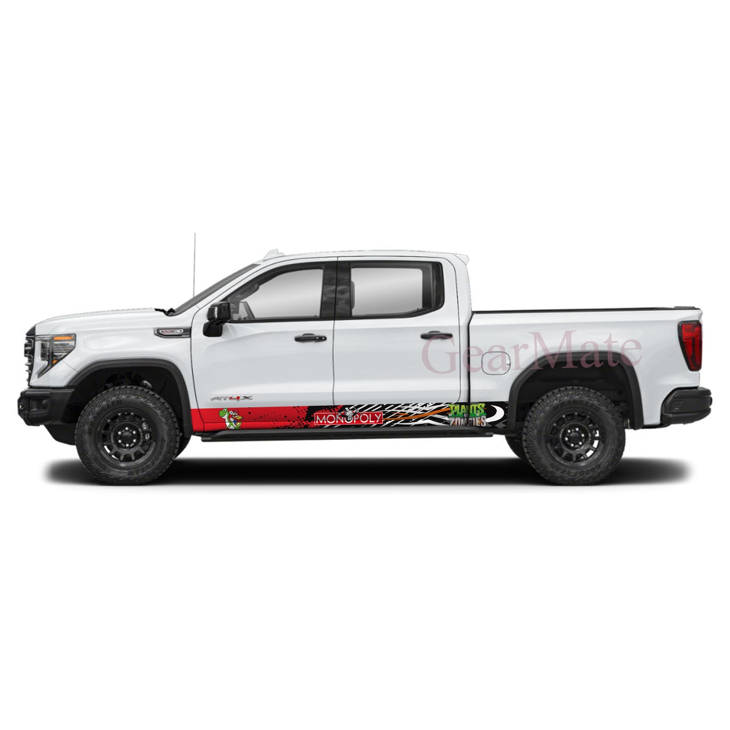 Monopoly Games Rocker Panel Graphic Decal Kit (Left & Right Sides) - High Quality Vinyl for Trucks & SUVs