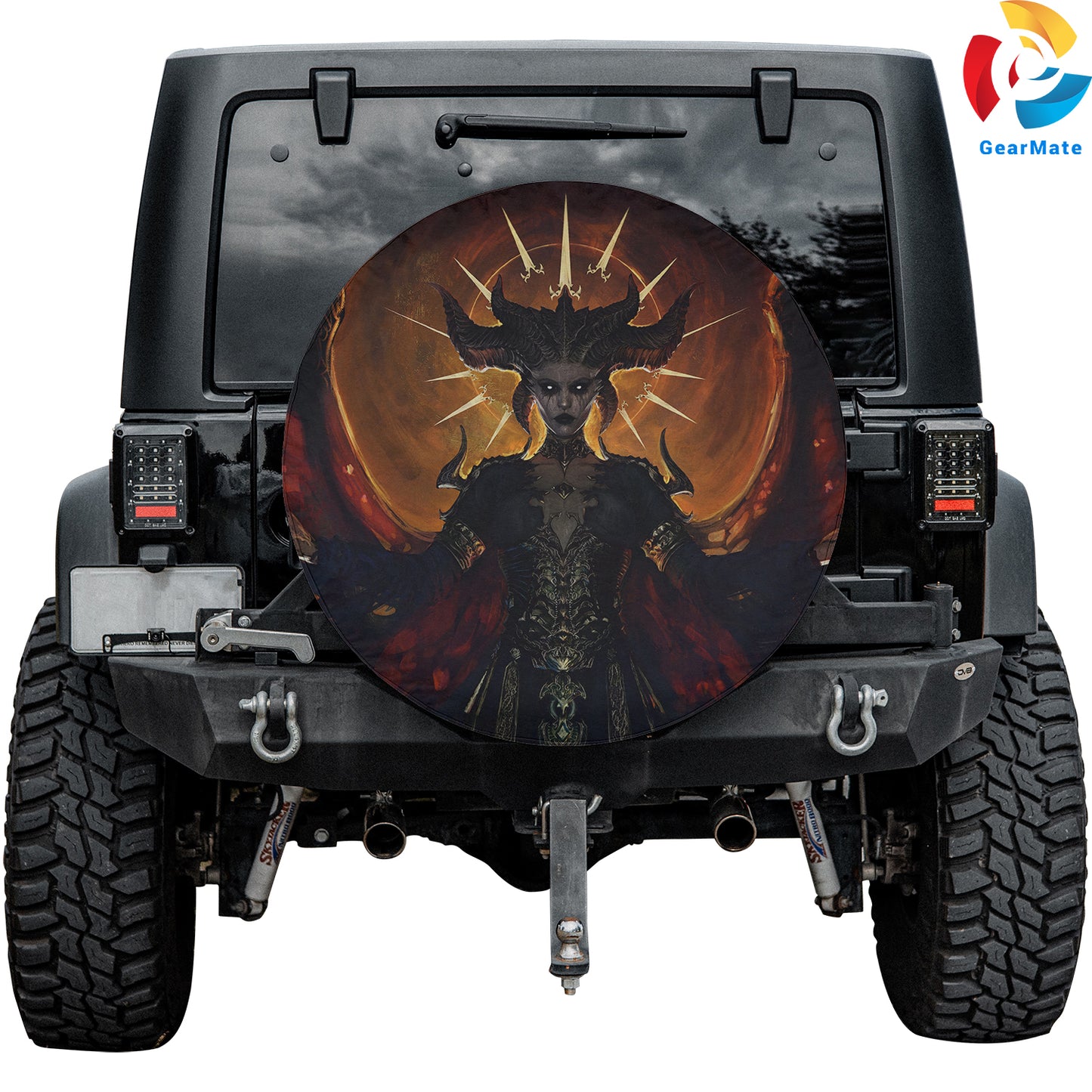 Diablo 4 Video Games Spare Tire Cover – Premium Waterproof UV Resistant Protector