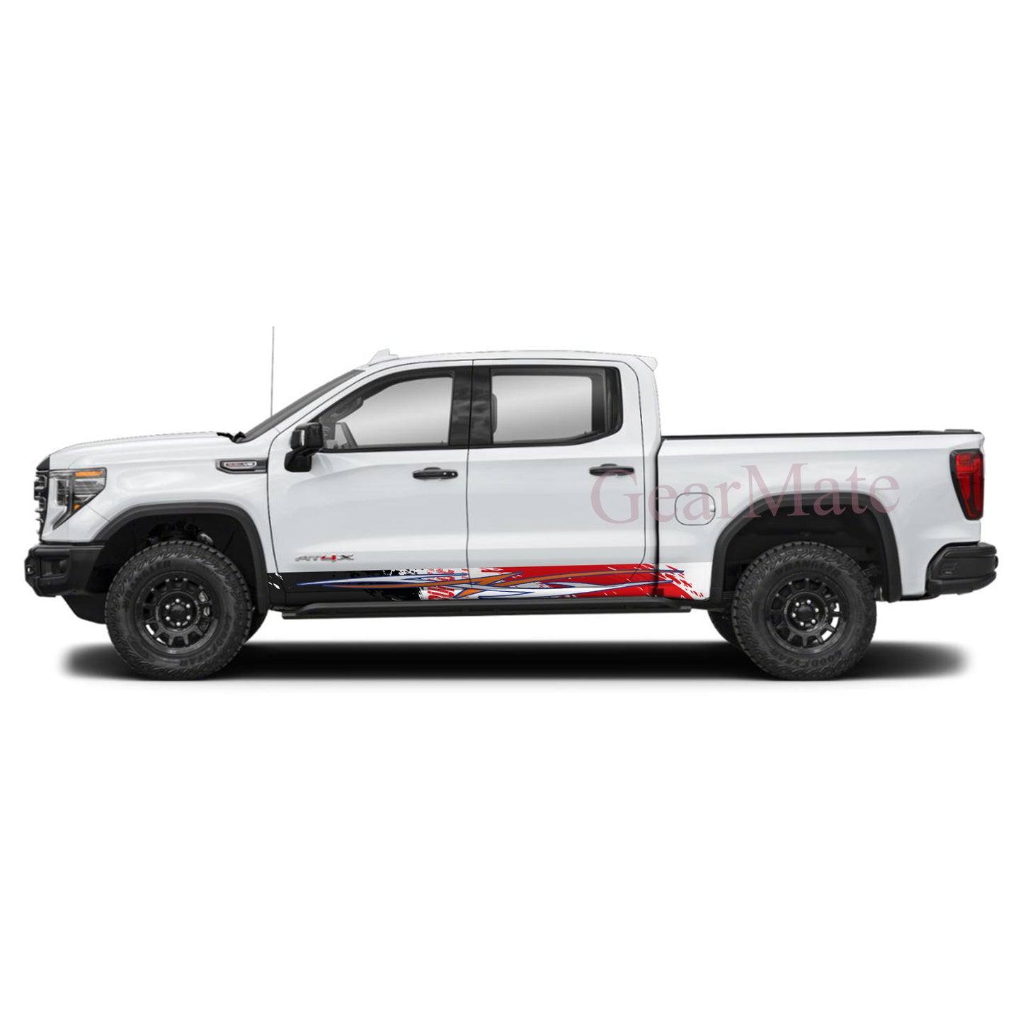 Born To Overtake Rocker Panel Graphic Decal Kit (Left & Right Sides) - High Quality Vinyl for Trucks & SUVs