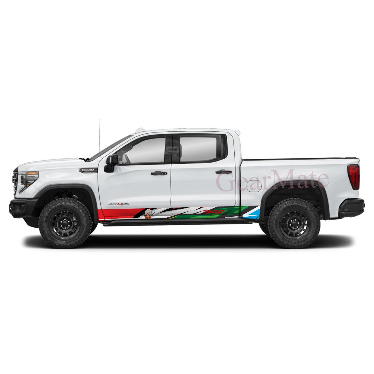 Sport Blue Green 300 Rocker Panel Graphic Decal Kit (Left & Right Sides) - High Quality Vinyl for Trucks & SUVs