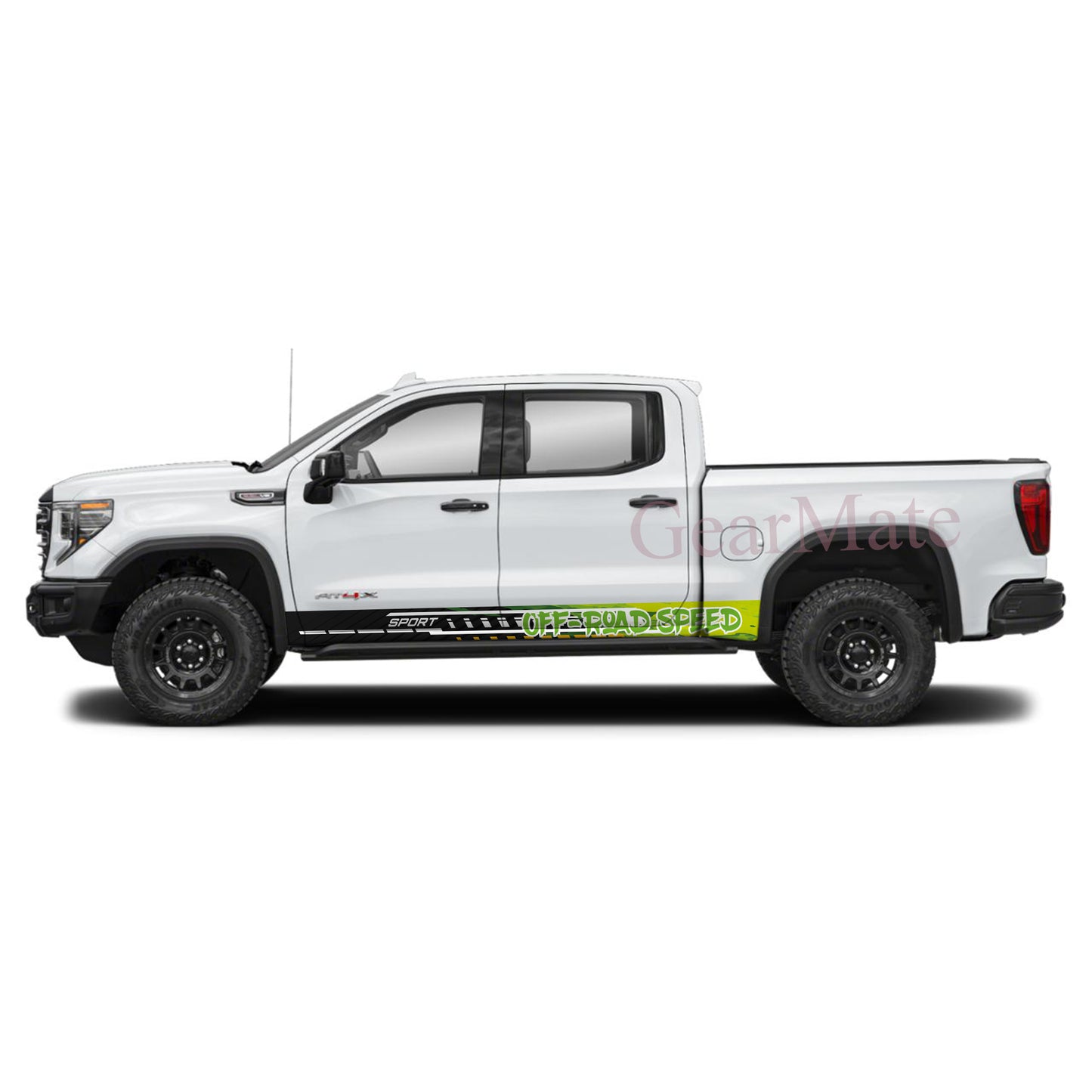 Off Road Speed Rocker Panel Graphic Decal Kit (Left & Right Sides) - High Quality Vinyl for Trucks & SUVs