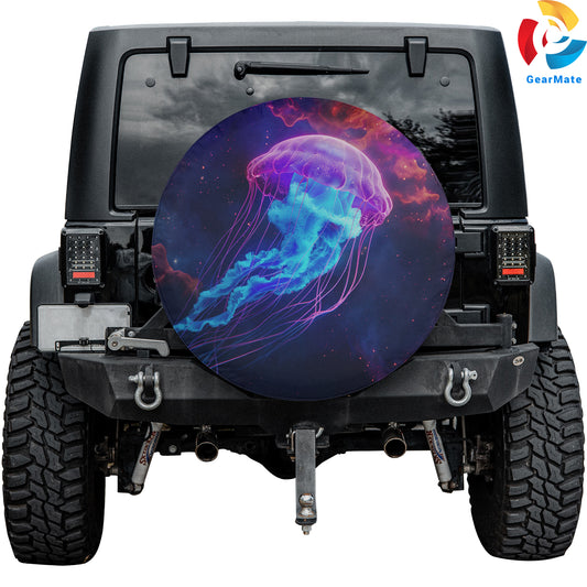 Space Jellyfish Spare Tire Cover – Premium Waterproof UV Resistant Protector