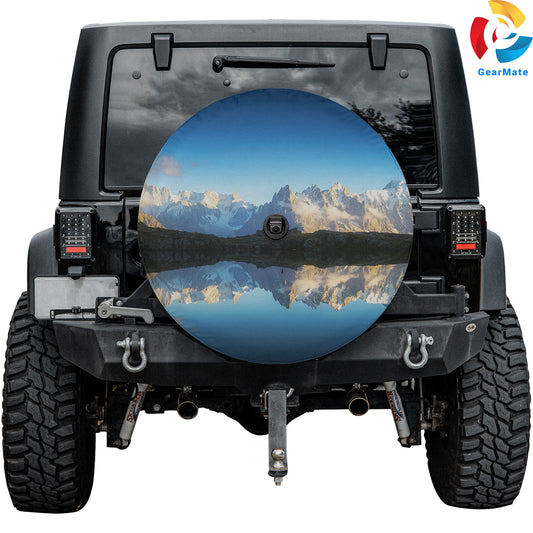 Mont Blanc Massif Alps Mountains Spare Tire Cover – Premium Waterproof UV Resistant Protector