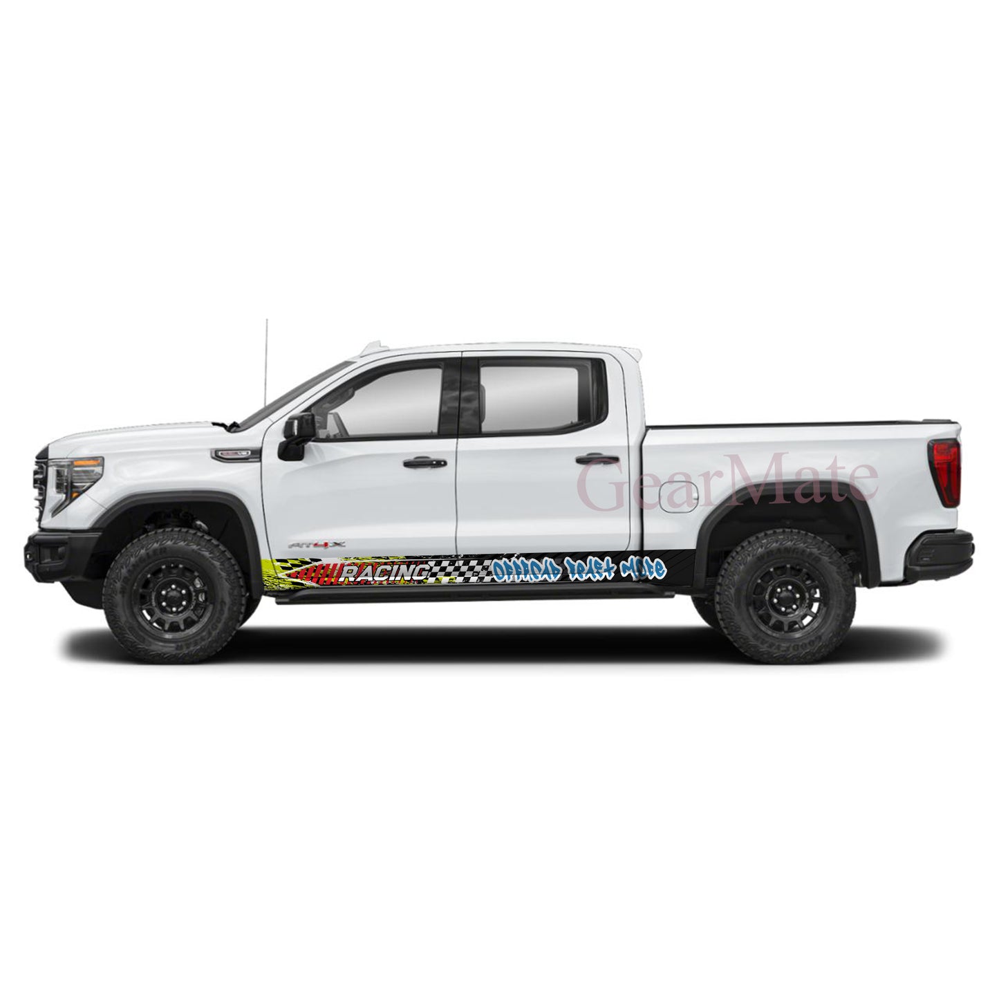 Offroad Beast Mode Rocker Panel Graphic Decal Kit (Left & Right Sides) - High Quality Vinyl for Trucks & SUVs