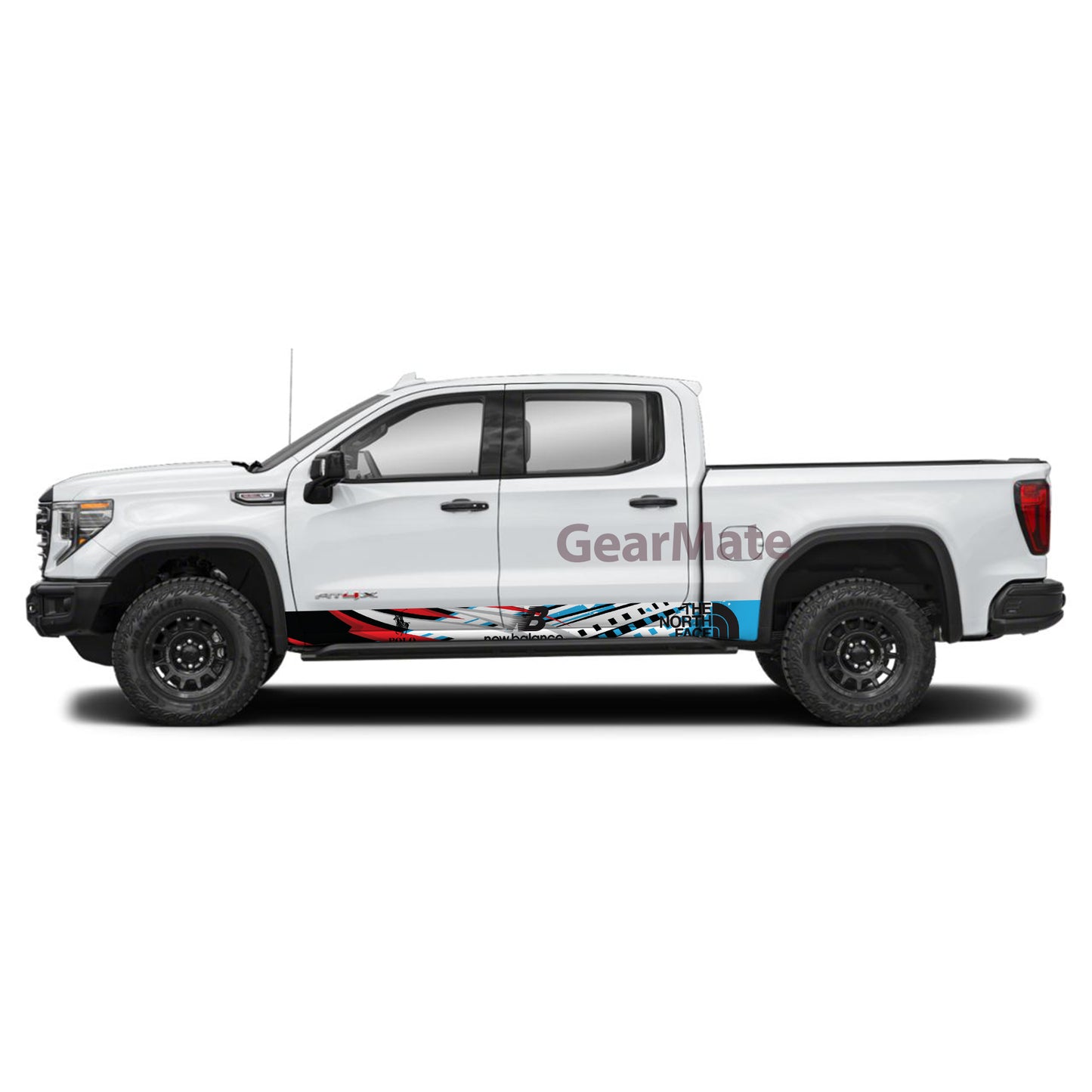 New Balance Fashion Rocker Panel Graphic Decal Kit (Left & Right Sides) - High Quality Vinyl for Trucks & SUVs