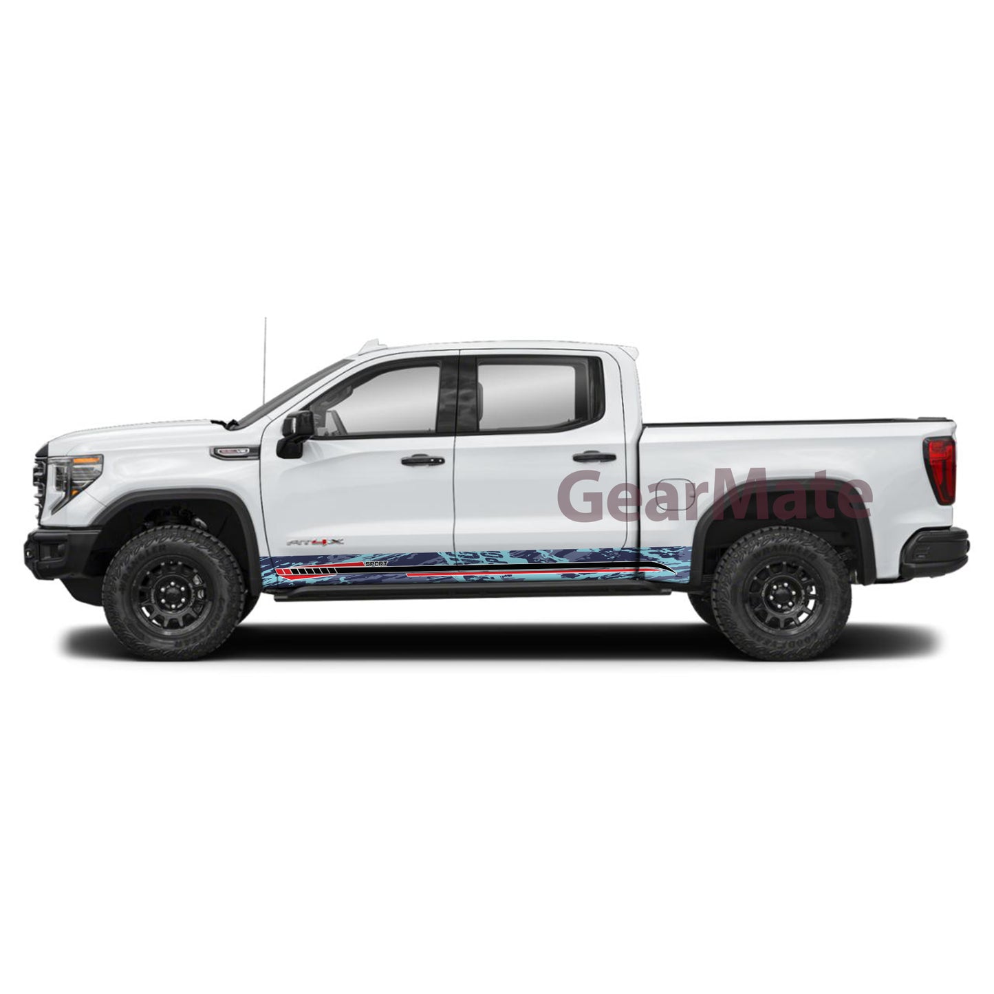 Camouflage Bold Moves Only Rocker Panel Graphic Decal Kit (Left & Right Sides) - High Quality Vinyl for Trucks & SUVs