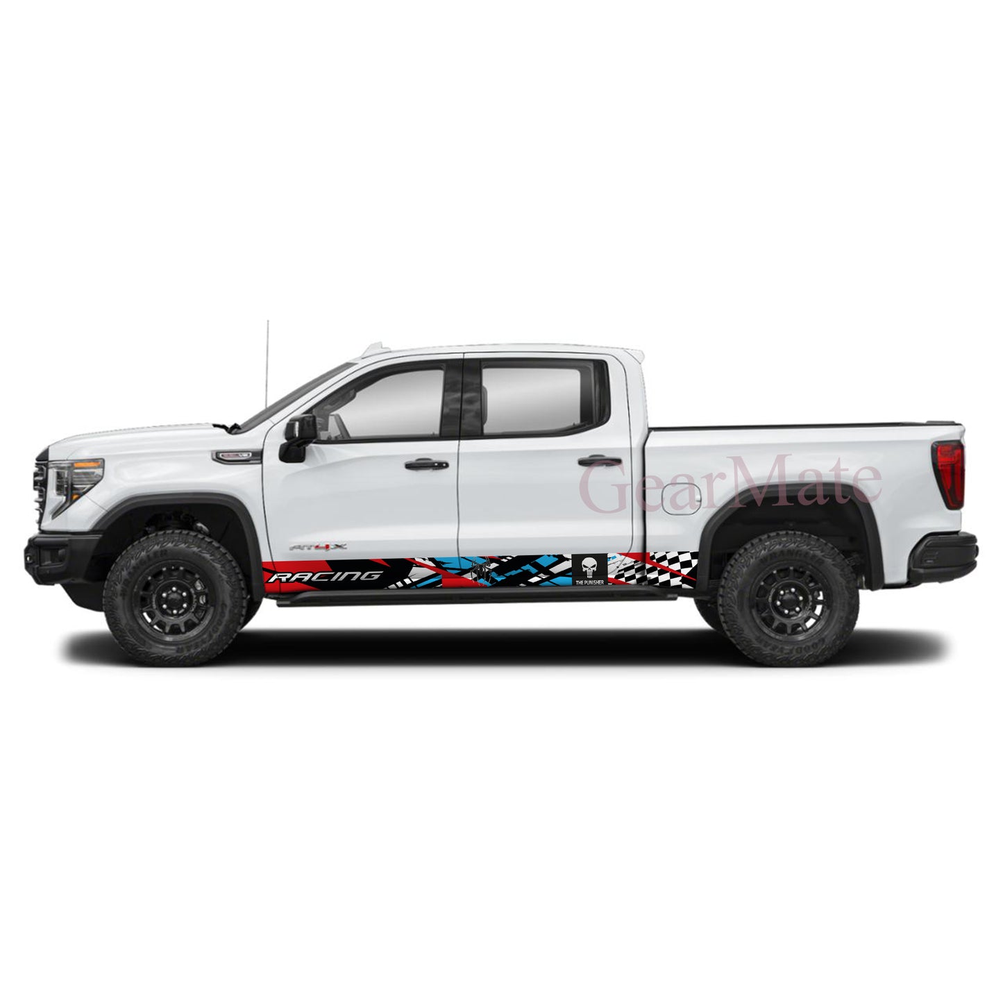 Racing Red Blue Spiderman Rocker Panel Graphic Decal Kit (Left & Right Sides) - High Quality Vinyl for Trucks & SUVs