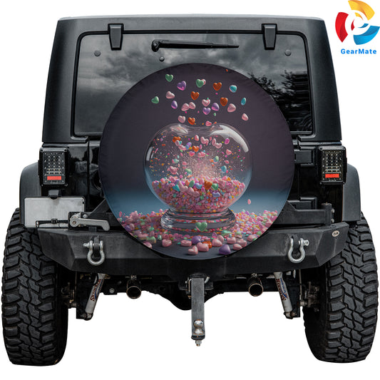Love Hearts Spare Tire Cover – Premium Waterproof UV Resistant Protector