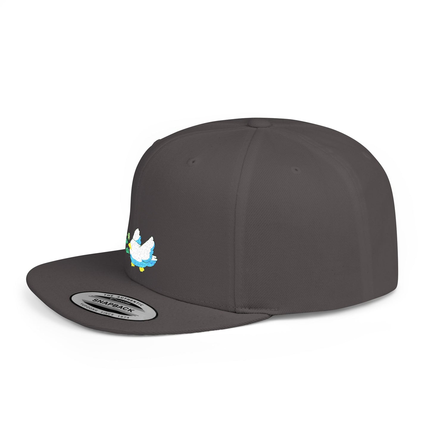 Icons Embroidered Bird Flat Bill Snapback – Lightweight, Custom Fit, Premium Quality