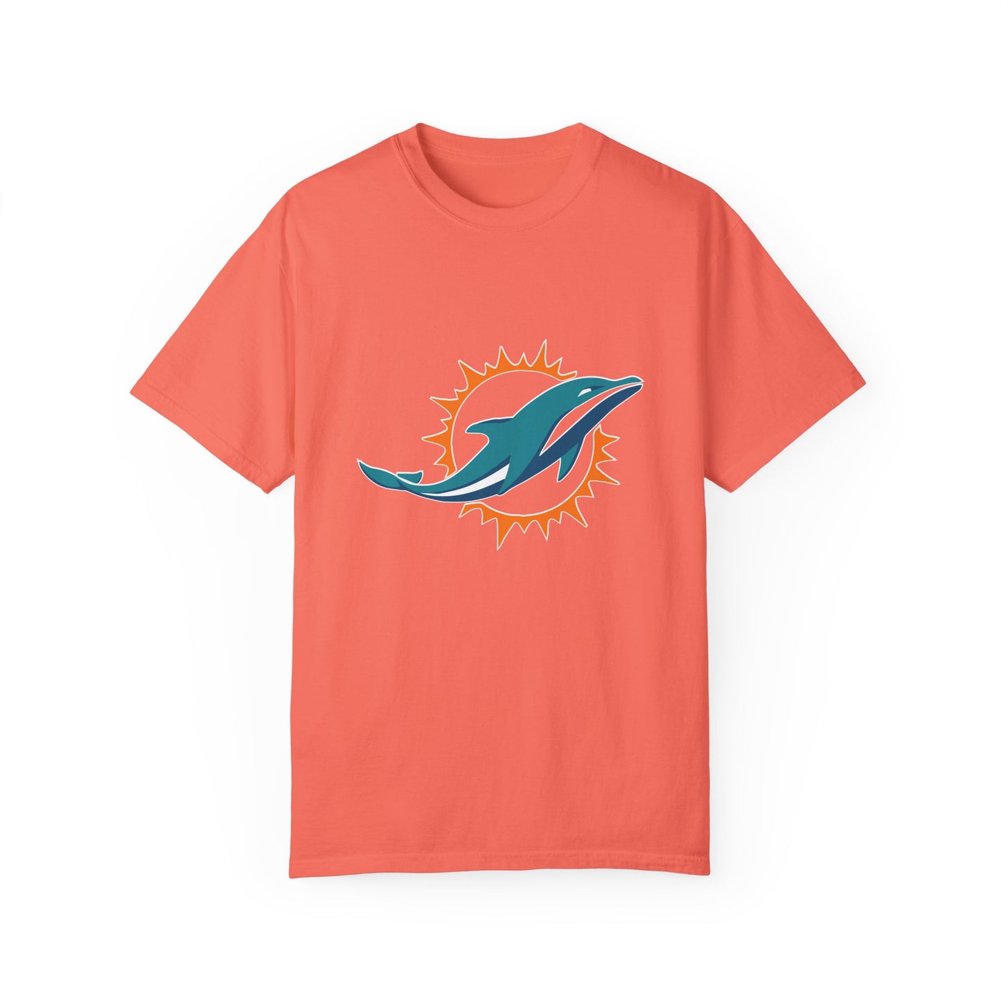 Miami Dolphins Football Merchandise Garment-Dyed T-Shirt – Premium Cotton Tee for Customization