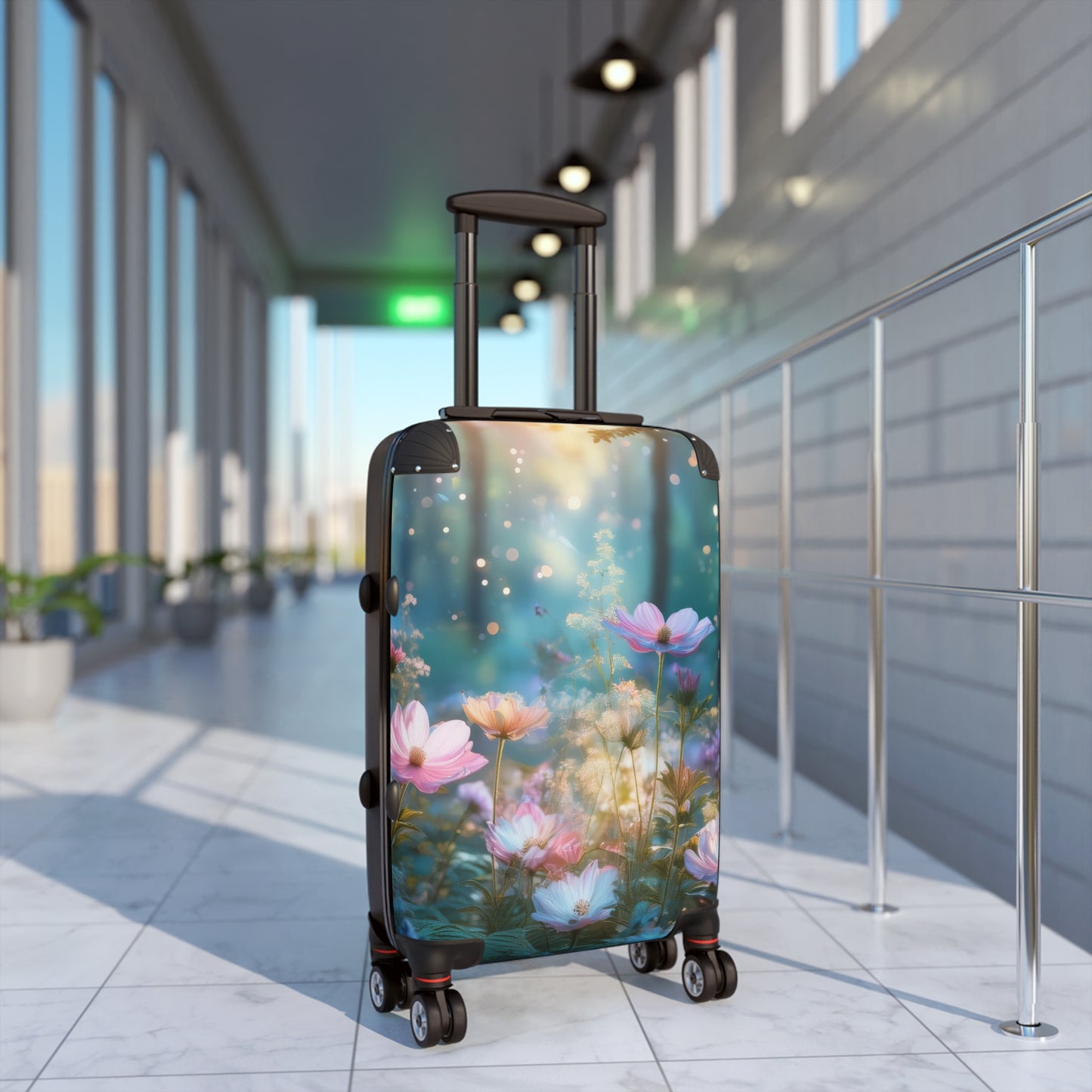 Nature Flowers Floral Dedicated Pink Bloom Carry-On Suitcase - Stylish Luggage for Travelers