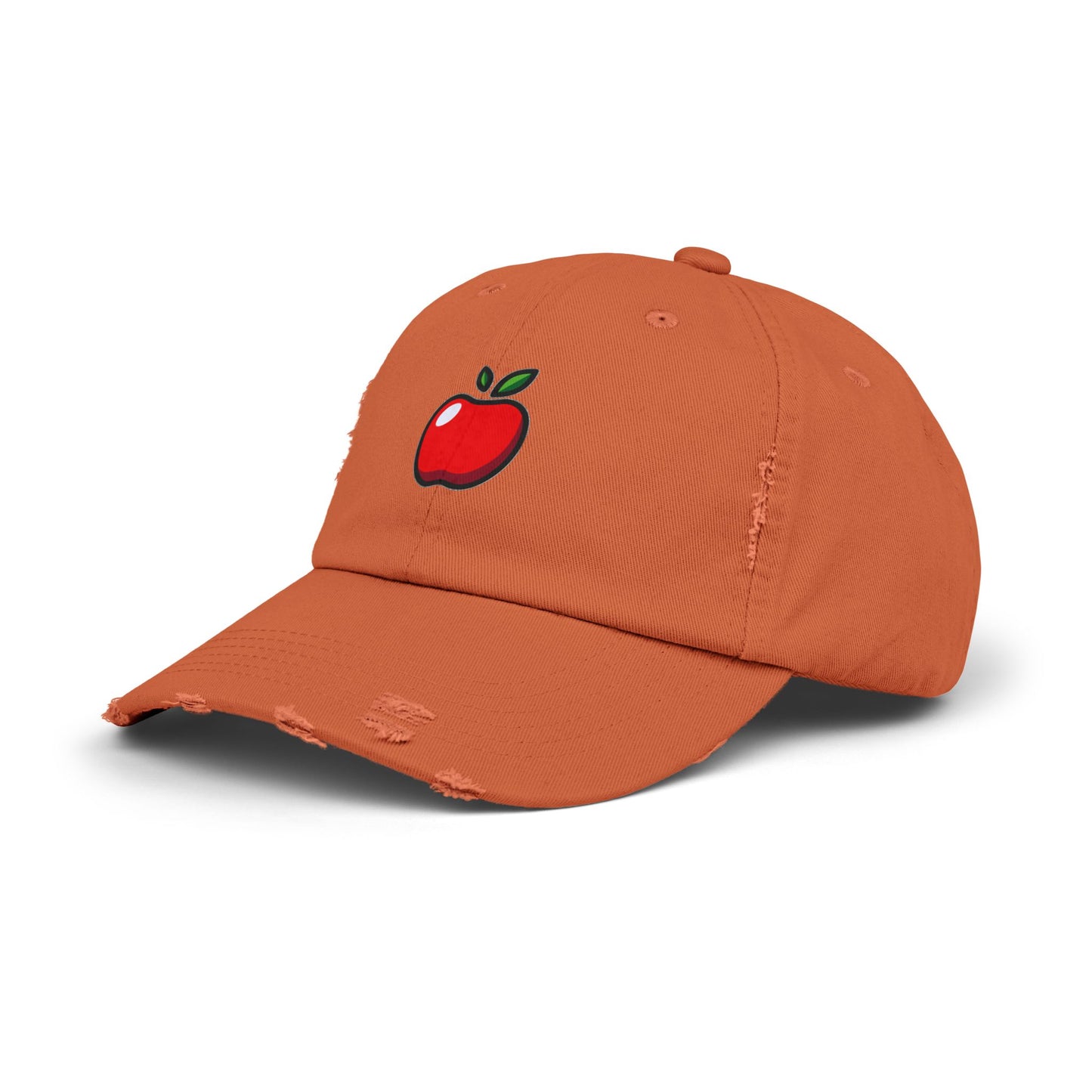Apple Vintage Distressed Dad Hat Unisex Adjustable Cotton Twill Baseball Cap for Casual Everyday Wear