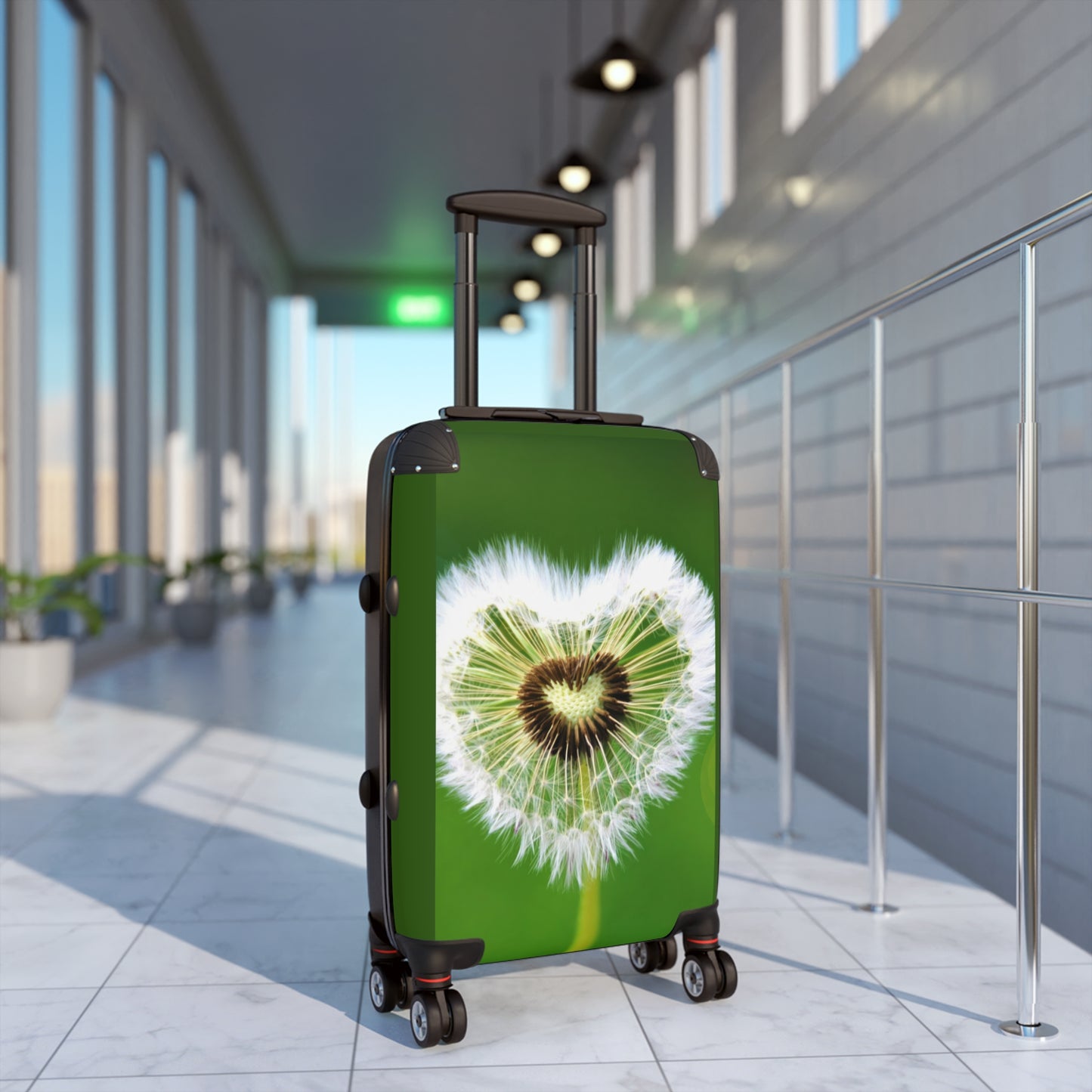 Love Heart Shape Art Carry-On Suitcase - Stylish Luggage for Travelers