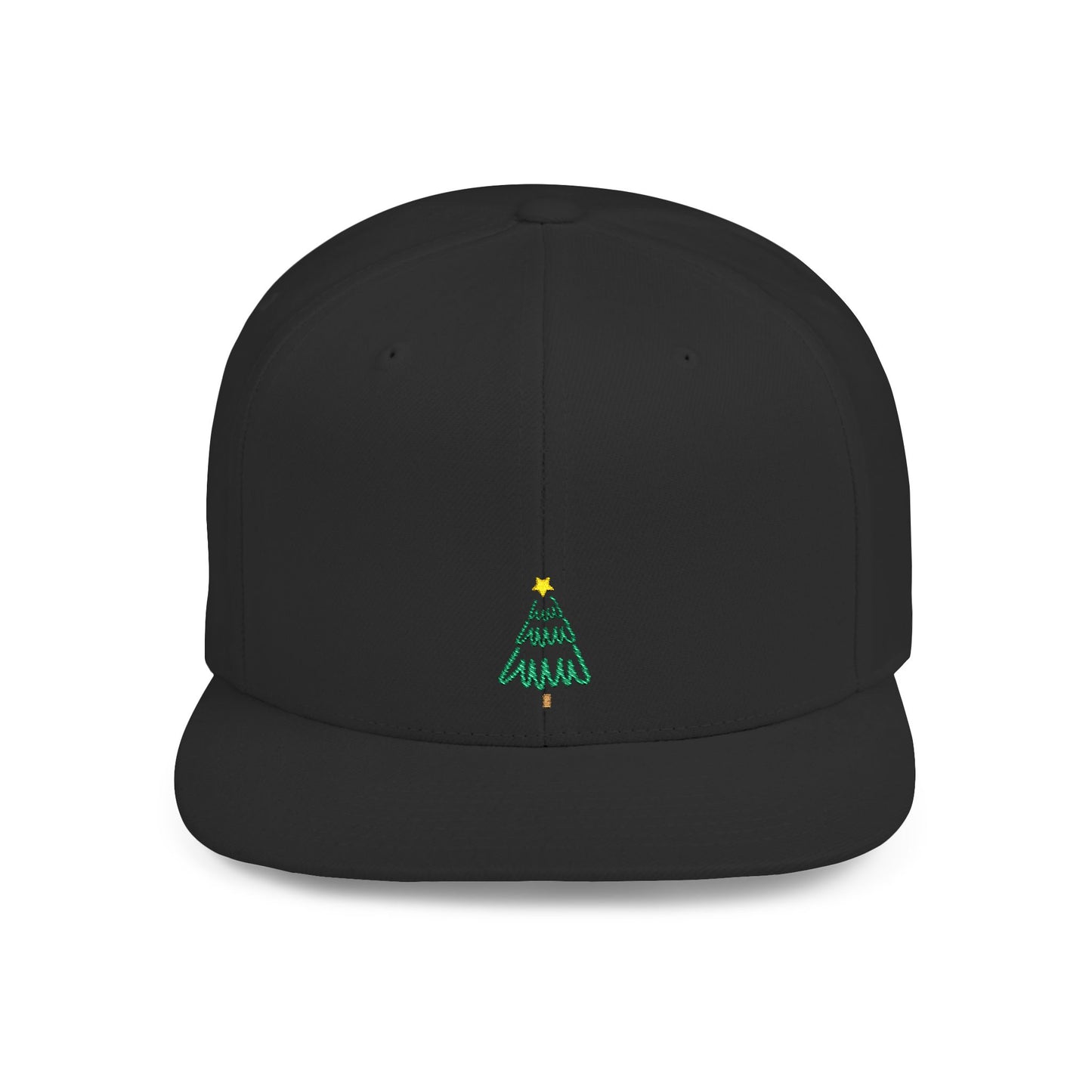 Icons Embroidered Pine Tree Green Flat Bill Snapback – Lightweight, Custom Fit, Premium Quality
