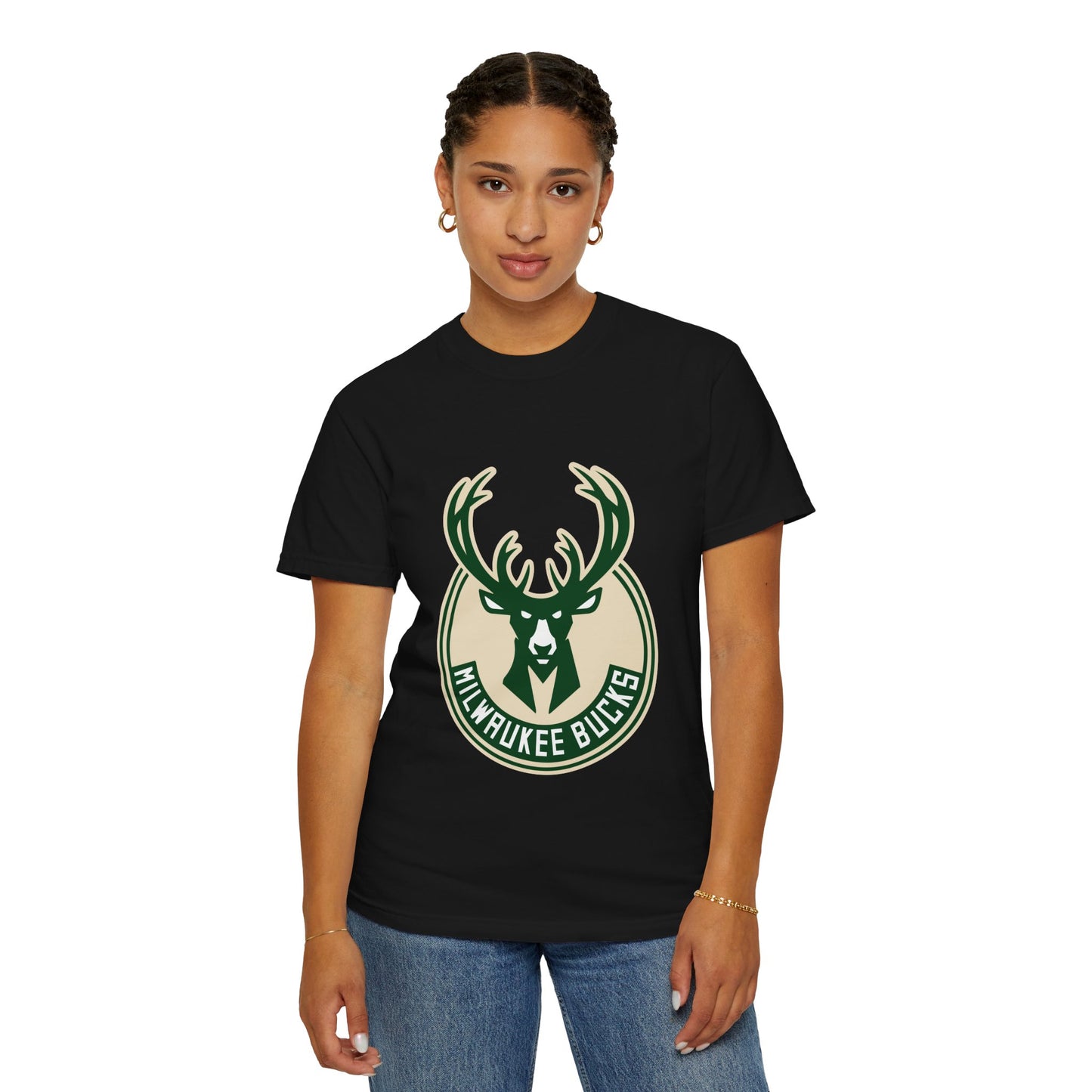 Milwaukee Bucks NBA Garment-Dyed T-Shirt – Premium Cotton Tee for Customization